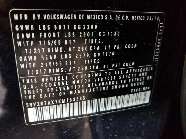 Photo 9 VIN: 3VV2B7AX7KM153385 - VOLKSWAGEN TIGUAN SE 