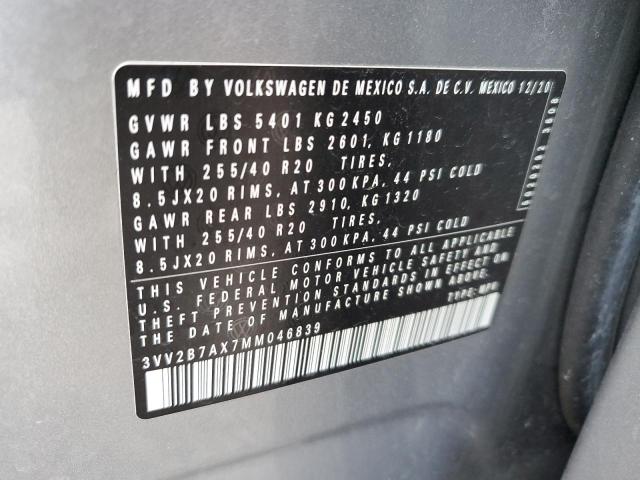 Photo 11 VIN: 3VV2B7AX7MM046839 - VOLKSWAGEN TIGUAN 