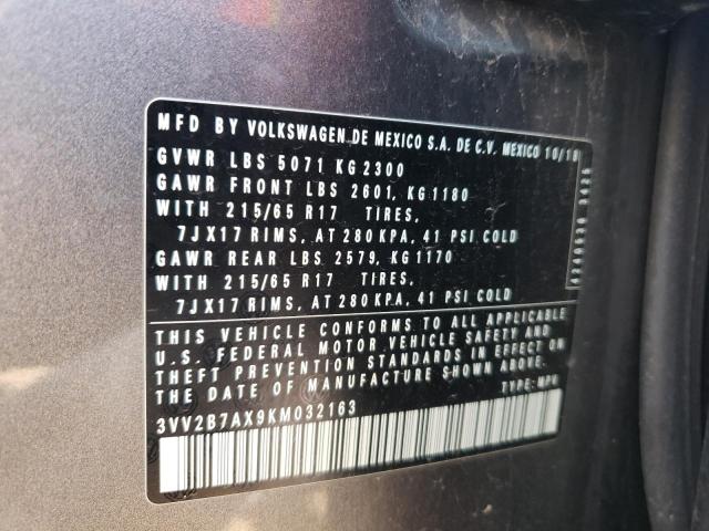 Photo 11 VIN: 3VV2B7AX9KM032163 - VOLKSWAGEN TIGUAN SE 