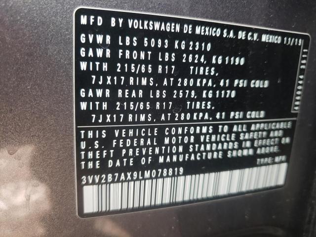 Photo 9 VIN: 3VV2B7AX9LM078819 - VOLKSWAGEN TIGUAN SE 