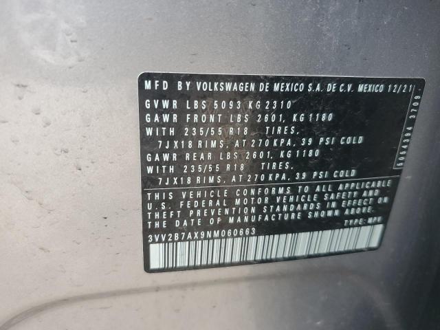 Photo 13 VIN: 3VV2B7AX9NM060663 - VOLKSWAGEN TIGUAN 