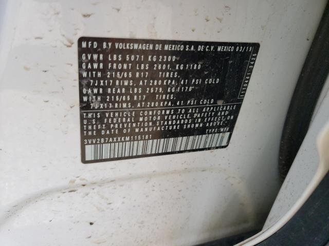 Photo 12 VIN: 3VV2B7AXXKM115181 - VOLKSWAGEN TIGUAN SE 