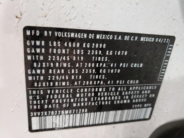 Photo 12 VIN: 3VV2X7B22NM071296 - VOLKSWAGEN TAOS SEL 