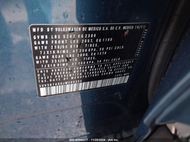 Photo 8 VIN: 3VV3B7AX0JM069394 - VOLKSWAGEN TIGUAN 