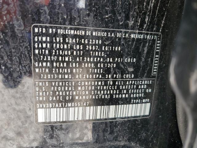 Photo 12 VIN: 3VV3B7AX1JM055147 - VOLKSWAGEN TIGUAN SE 