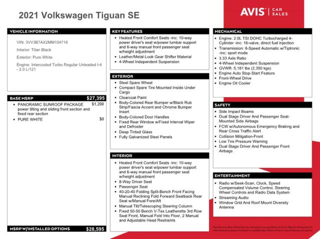 Photo 12 VIN: 3VV3B7AX2MM104716 - VOLKSWAGEN TIGUAN 