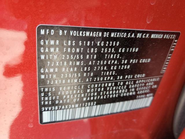 Photo 11 VIN: 3VV3B7AX3NM112552 - VOLKSWAGEN TIGUAN 