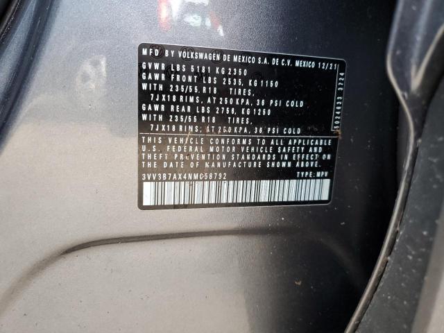 Photo 9 VIN: 3VV3B7AX4NM058792 - VOLKSWAGEN TIGUAN SE 