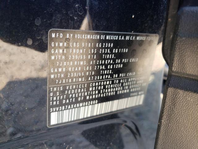 Photo 12 VIN: 3VV3B7AX4NM062860 - VOLKSWAGEN TIGUAN SE 