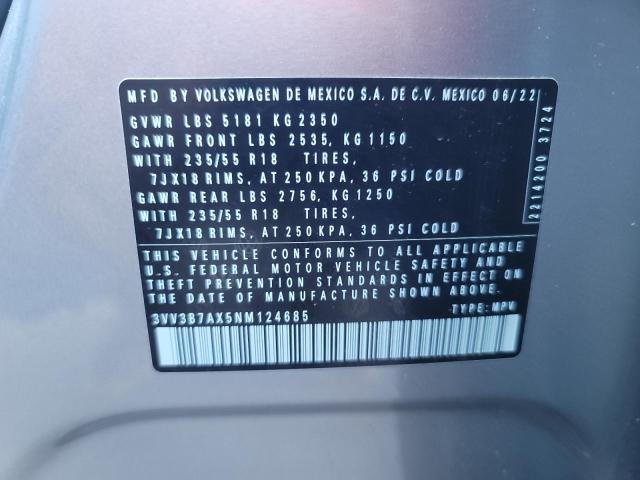 Photo 12 VIN: 3VV3B7AX5NM124685 - VOLKSWAGEN TIGUAN 