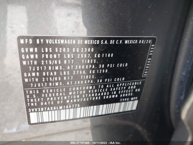 Photo 8 VIN: 3VV3B7AX6LM165775 - VOLKSWAGEN TIGUAN 