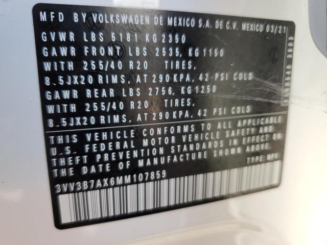 Photo 12 VIN: 3VV3B7AX6MM107859 - VOLKSWAGEN TIGUAN SE 