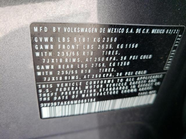 Photo 13 VIN: 3VV3B7AX6NM069194 - VOLKSWAGEN TIGUAN SE 