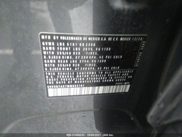 Photo 8 VIN: 3VV3B7AX7MM053181 - VOLKSWAGEN TIGUAN 