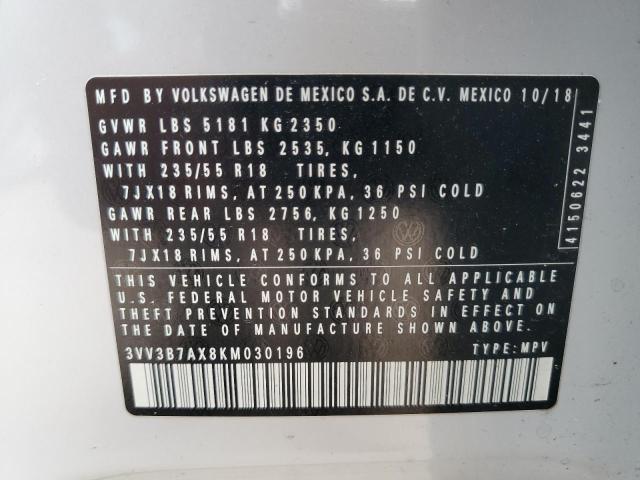 Photo 12 VIN: 3VV3B7AX8KM030196 - VOLKSWAGEN TIGUAN SE 