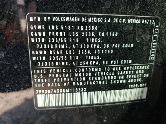 Photo 12 VIN: 3VV3B7AX8NM118332 - VOLKSWAGEN TIGUAN 