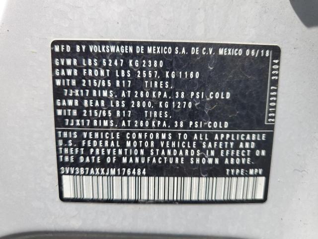 Photo 12 VIN: 3VV3B7AXXJM176484 - VOLKSWAGEN TIGUAN SE 