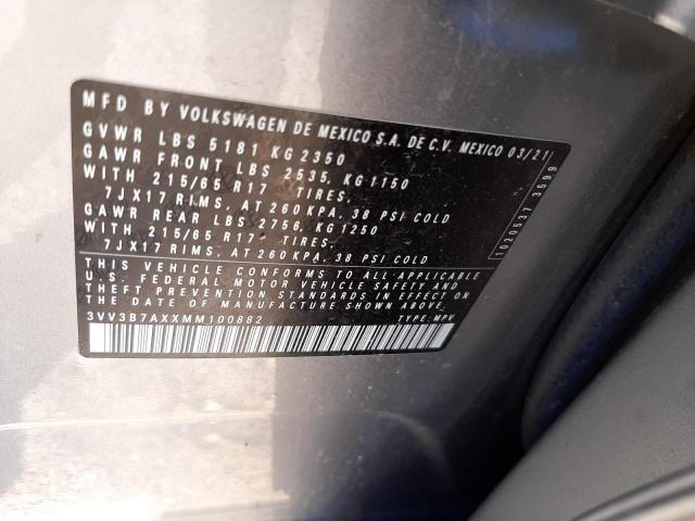 Photo 9 VIN: 3VV3B7AXXMM100882 - VOLKSWAGEN TIGUAN SE 