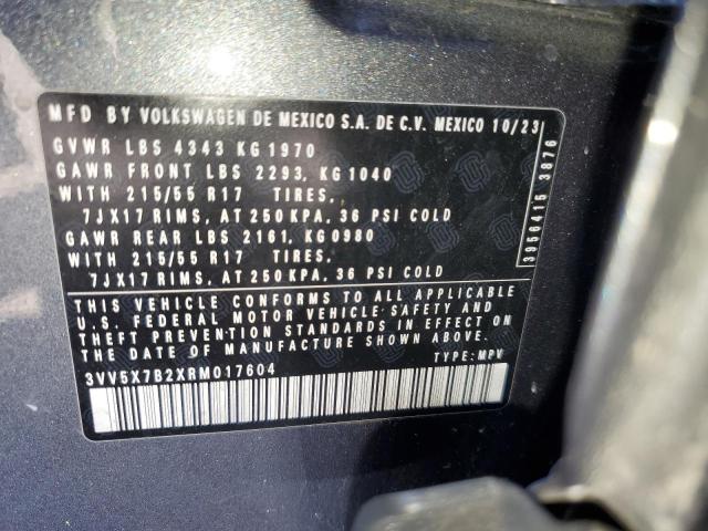 Photo 12 VIN: 3VV5X7B2XRM017604 - VOLKSWAGEN TAOS S 