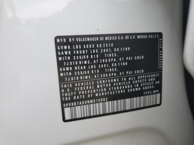 Photo 12 VIN: 3VV8B7AX0NM010082 - VOLKSWAGEN TIGUAN SE 