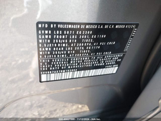 Photo 8 VIN: 3VV8B7AX7RM162852 - VOLKSWAGEN TIGUAN 