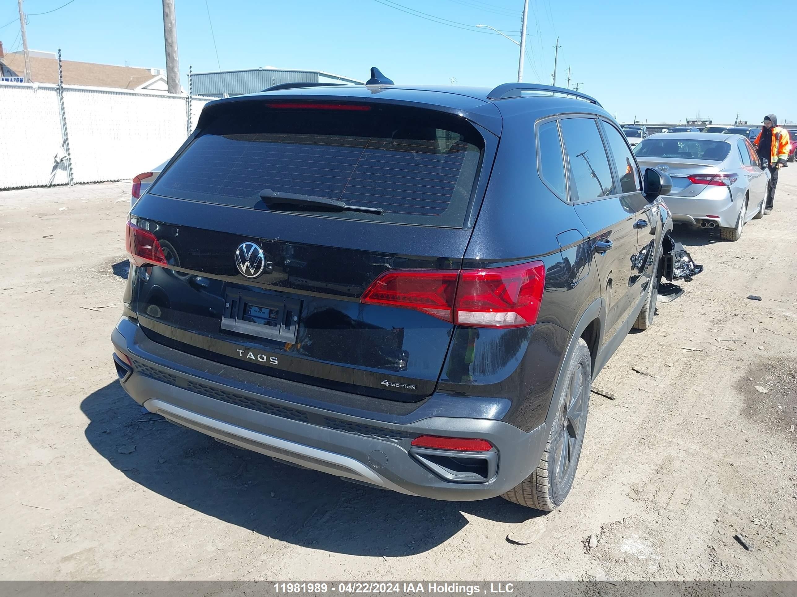 Photo 3 VIN: 3VVAX7B24NM085261 - VOLKSWAGEN TAOS 