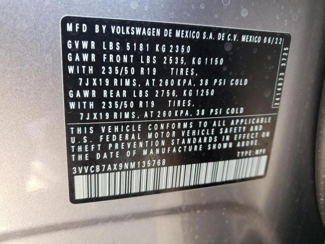 Photo 13 VIN: 3VVCB7AX9NM135768 - VOLKSWAGEN TIGUAN SE 