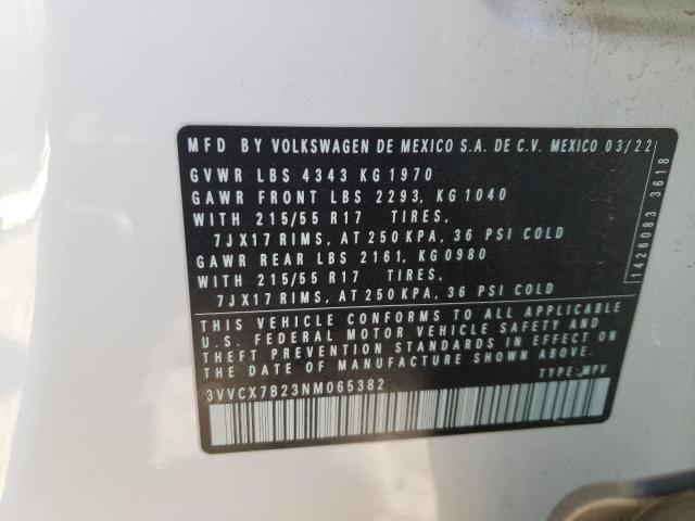 Photo 12 VIN: 3VVCX7B23NM065382 - VOLKSWAGEN TAOS S 