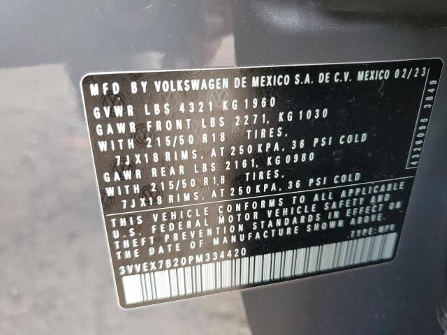 Photo 13 VIN: 3VVEX7B20PM334420 - VOLKSWAGEN TAOS SE 