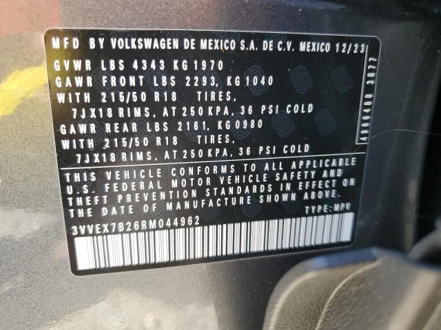 Photo 12 VIN: 3VVEX7B26RM044962 - VOLKSWAGEN TAOS SE 