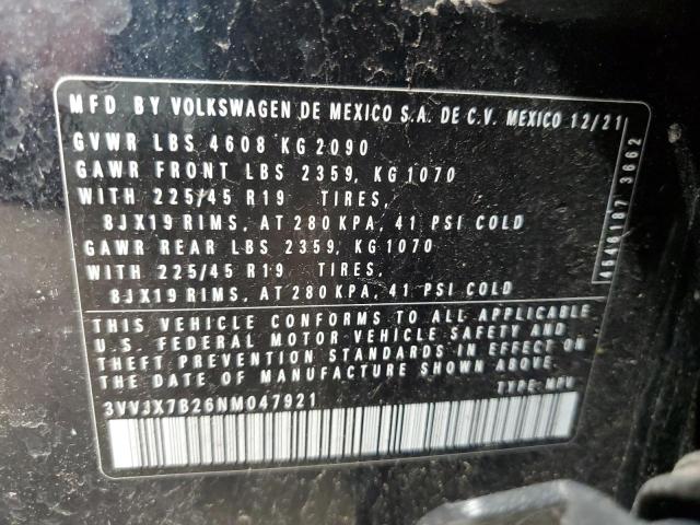 Photo 12 VIN: 3VVJX7B26NM047921 - VOLKSWAGEN TAOS SEL 