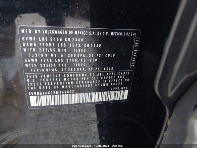 Photo 8 VIN: 3VVNB7AX0RM144602 - VOLKSWAGEN TIGUAN 