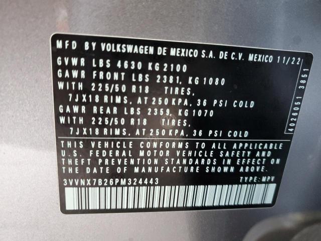 Photo 11 VIN: 3VVNX7B26PM324443 - VOLKSWAGEN TAOS SE 