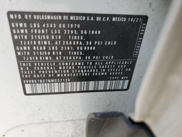 Photo 12 VIN: 3VVRX7B27NM037126 - VOLKSWAGEN TAOS SE 