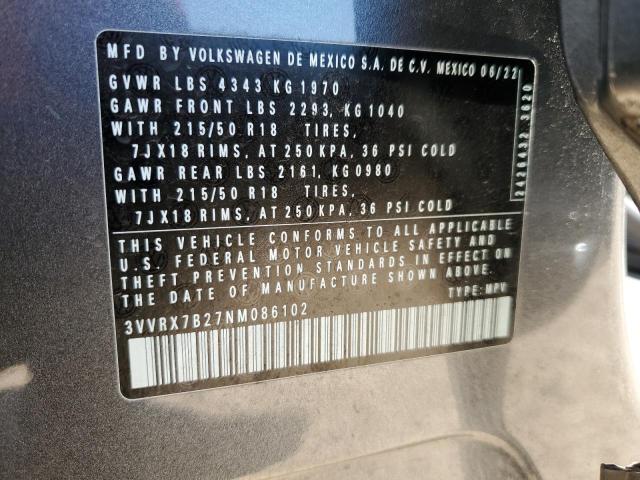 Photo 13 VIN: 3VVRX7B27NM086102 - VOLKSWAGEN TAOS SE 