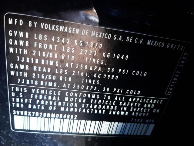 Photo 11 VIN: 3VVRX7B28NM084892 - VOLKSWAGEN TAOS SE 