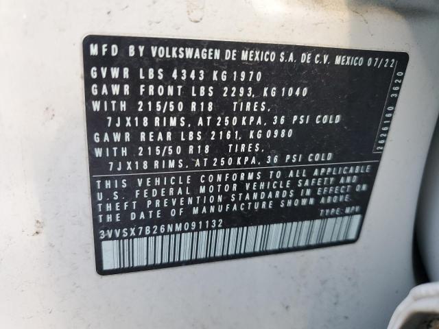 Photo 12 VIN: 3VVSX7B26NM091132 - VOLKSWAGEN TAOS SE 