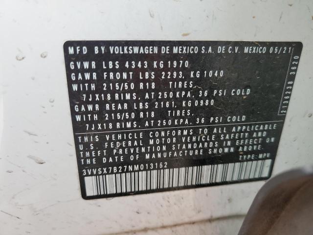 Photo 12 VIN: 3VVSX7B27NM013152 - VOLKSWAGEN TAOS 