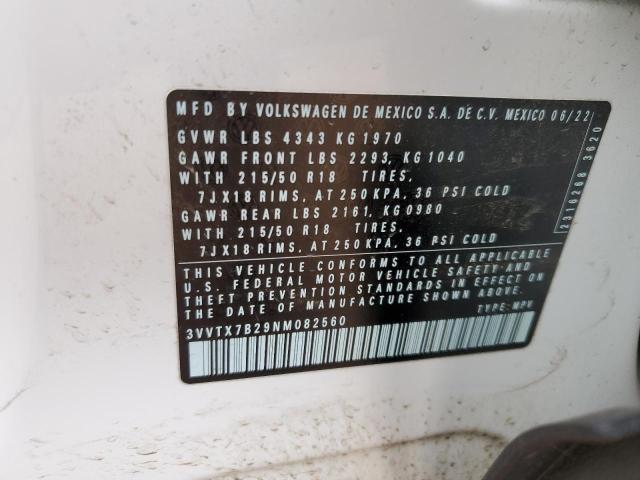 Photo 12 VIN: 3VVTX7B29NM082560 - VOLKSWAGEN TAOS SE 