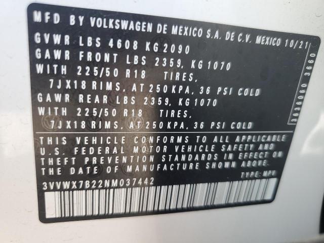 Photo 11 VIN: 3VVWX7B22NM037442 - VOLKSWAGEN TAOS SE 