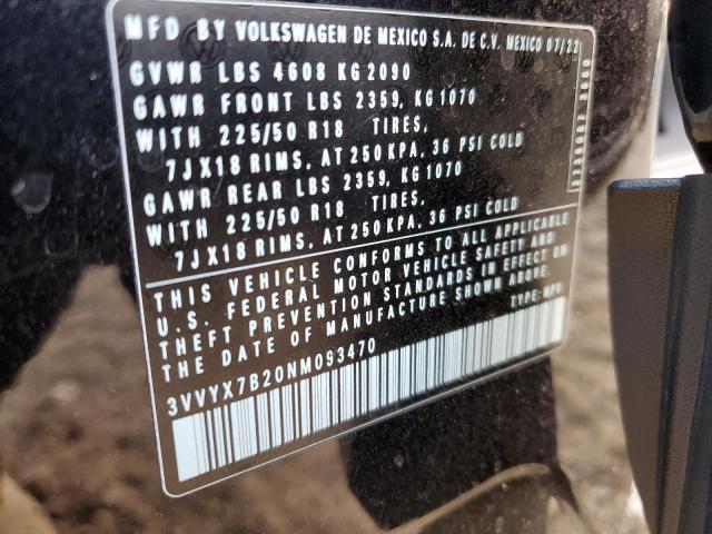 Photo 12 VIN: 3VVYX7B20NM093470 - VOLKSWAGEN TAOS SE 