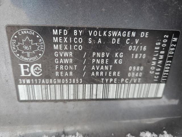 Photo 11 VIN: 3VW117AU8GM053853 - VOLKSWAGEN GOLF 