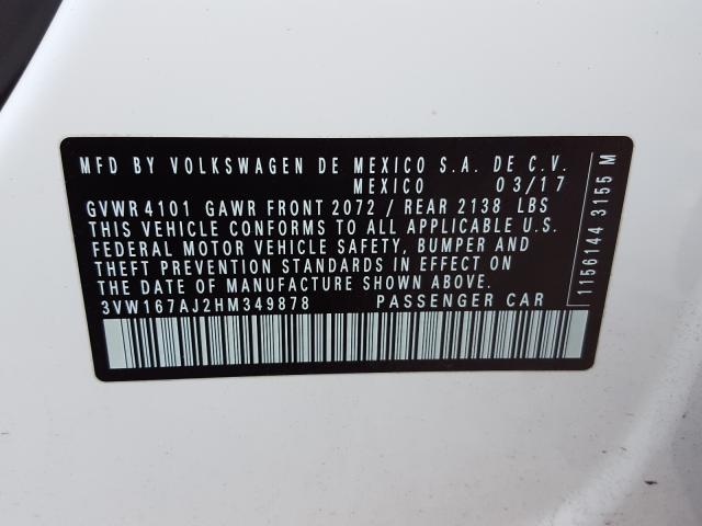 Photo 9 VIN: 3VW167AJ2HM349878 - VOLKSWAGEN JETTA S 