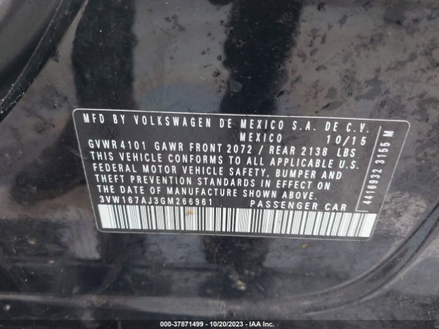 Photo 8 VIN: 3VW167AJ3GM266961 - VOLKSWAGEN JETTA SEDAN 