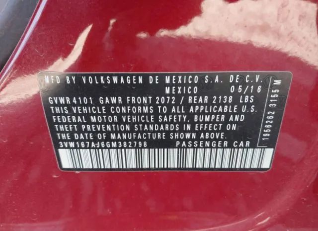 Photo 8 VIN: 3VW167AJ6GM382798 - VOLKSWAGEN JETTA SEDAN 