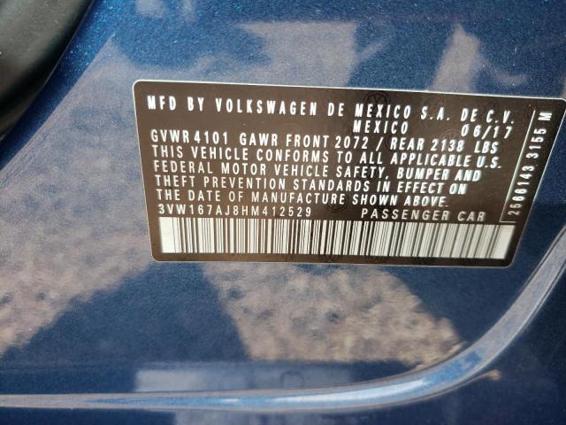 Photo 9 VIN: 3VW167AJ8HM412529 - VOLKSWAGEN JETTA S 