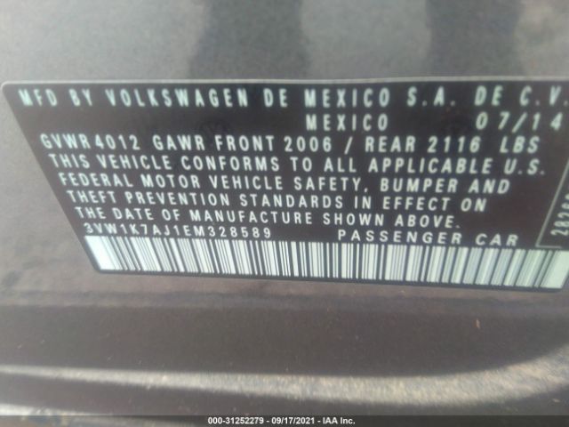 Photo 8 VIN: 3VW1K7AJ1EM328589 - VOLKSWAGEN JETTA SEDAN 