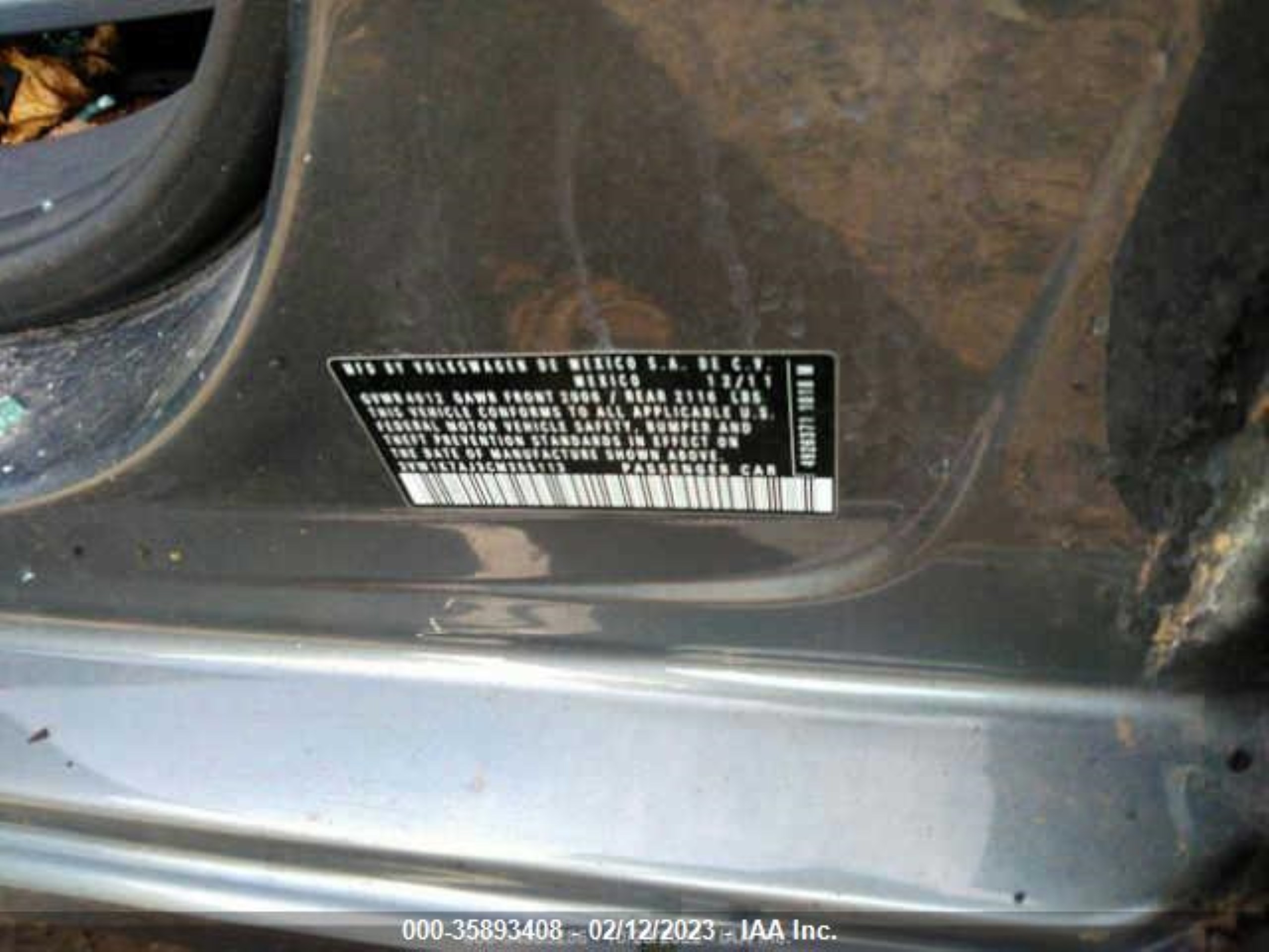 Photo 8 VIN: 3VW1K7AJ3CM355113 - VOLKSWAGEN JETTA 