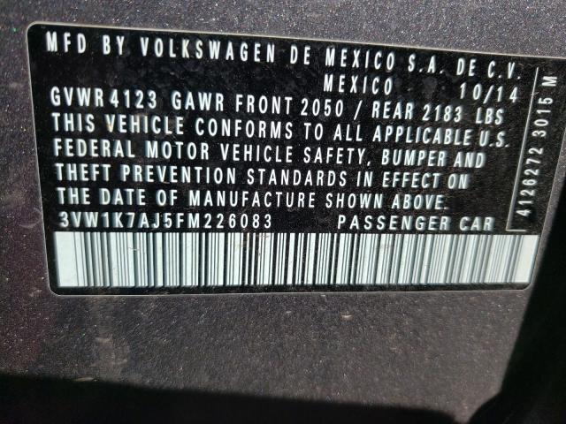 Photo 9 VIN: 3VW1K7AJ5FM226083 - VOLKSWAGEN JETTA BASE 