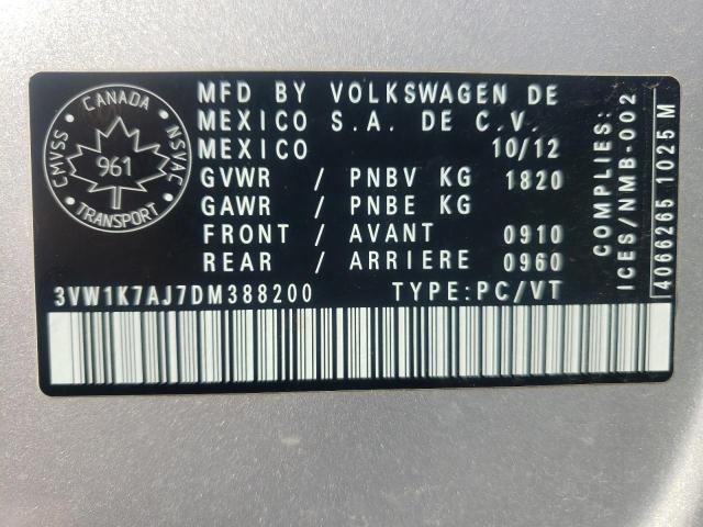 Photo 9 VIN: 3VW1K7AJ7DM388200 - VOLKSWAGEN JETTA BASE 